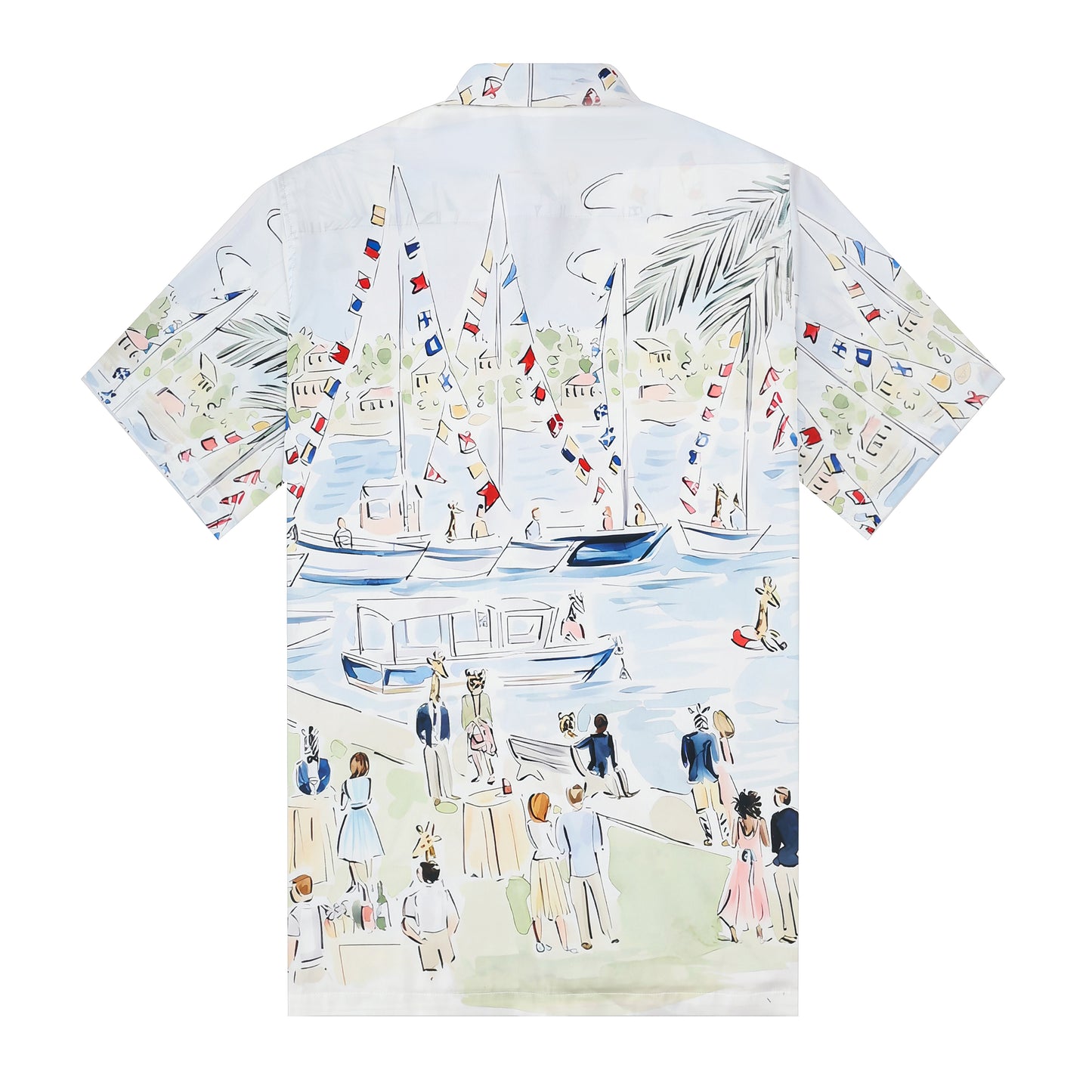 Yacht Holiday Theme Resort Wear Short Sleeve Shirt