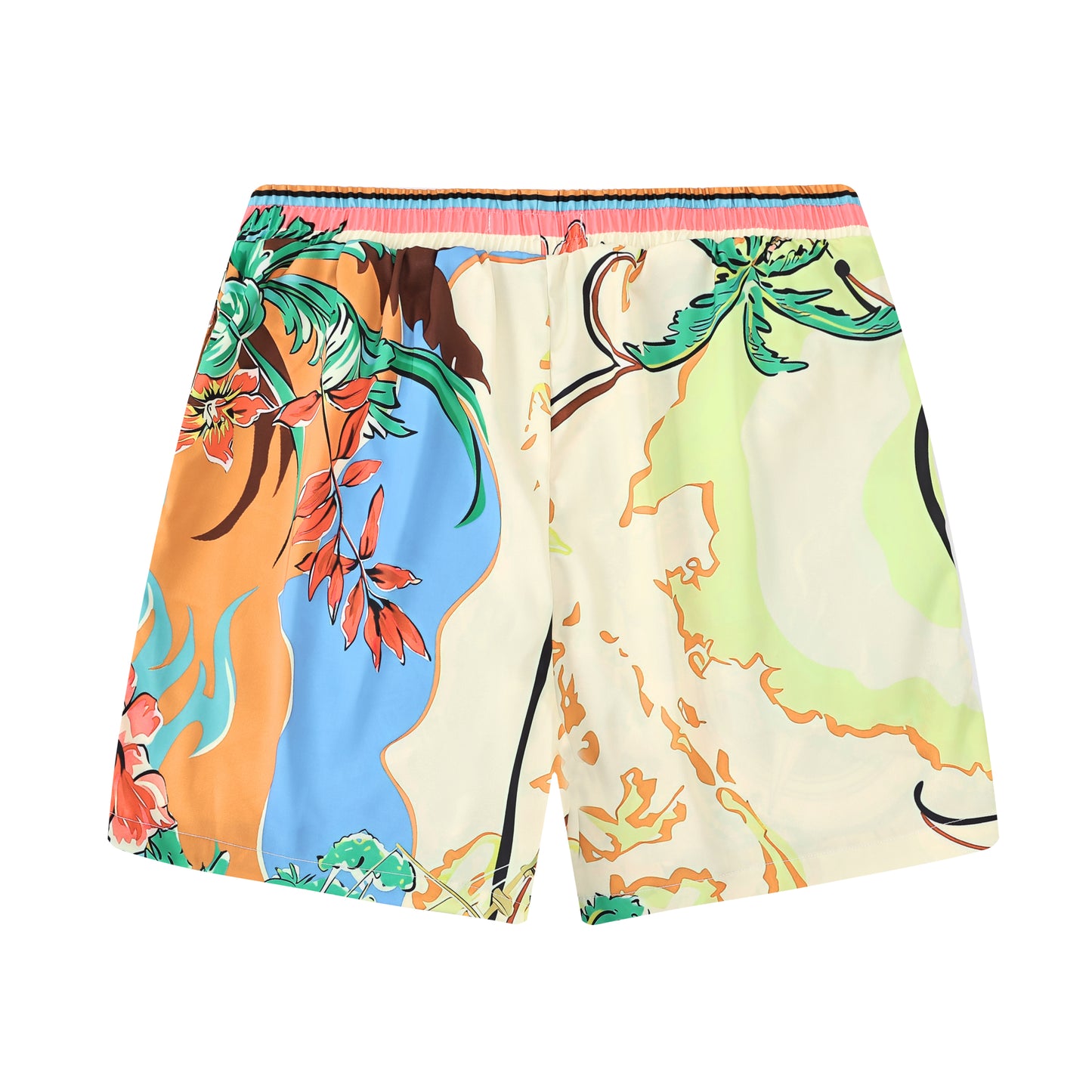 Floral Summber Design Resort Waistband Shorts