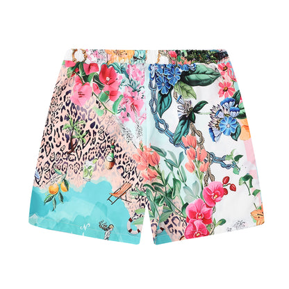 Vacance Summer Pattern Waistband Shorts