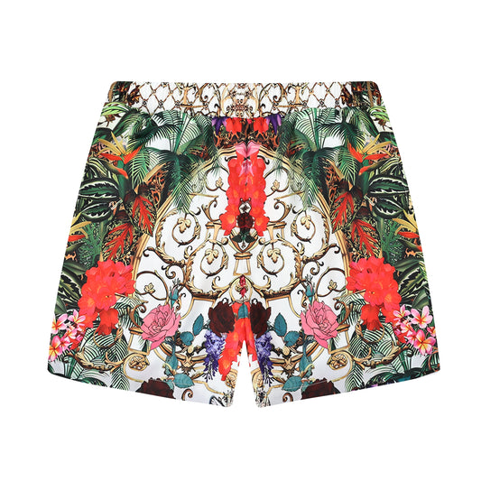 Gorgeous Floral Pattern Waistband Shorts