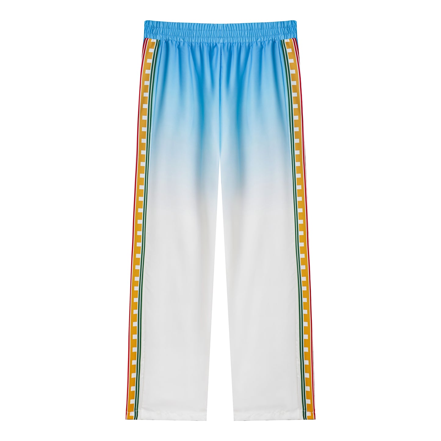 Roman Column Casual Trousers With Elastic Waistband