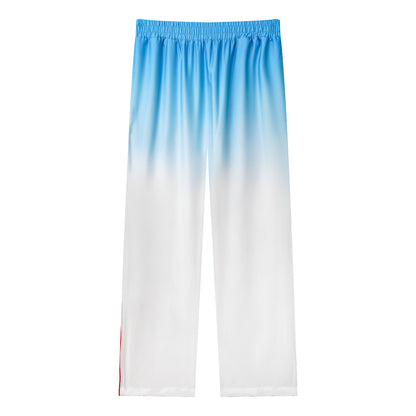 Roman Column Casual Trousers With Elastic Waistband