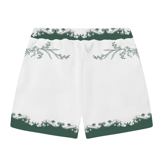 Cupid Little Angel Print Elastic Waistband Summer Casual Shorts