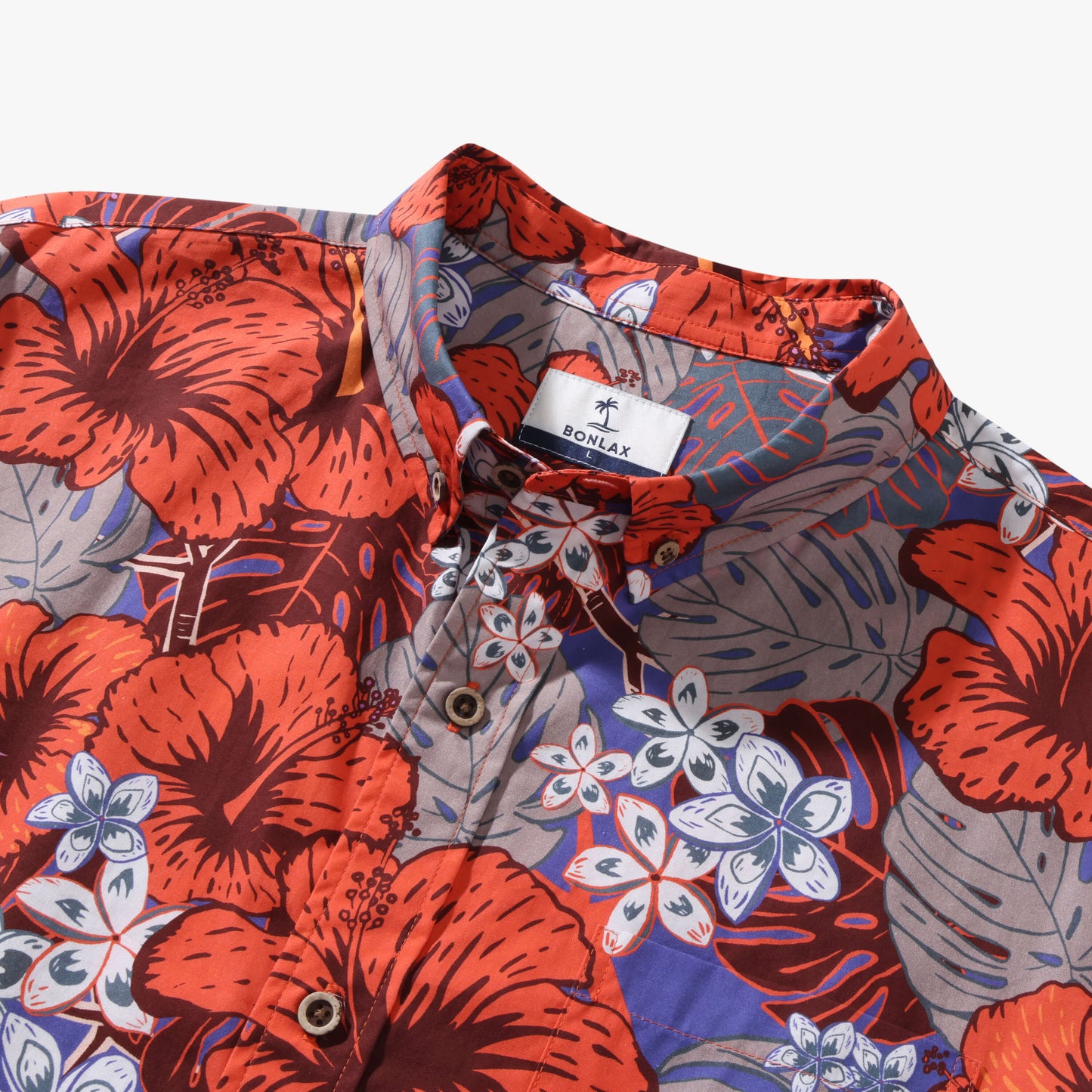 Crimson Heritage Hibiscus Aloha Shirt