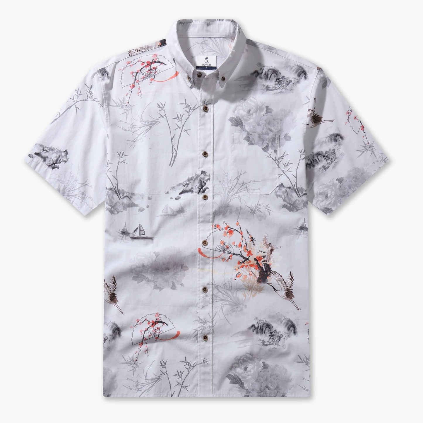 Oriental Poetic Landscape Shirt