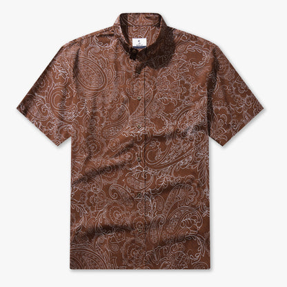 Cocoa Paisley Vintage Short-Sleeve