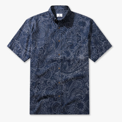 Cocoa Paisley Vintage Short-Sleeve