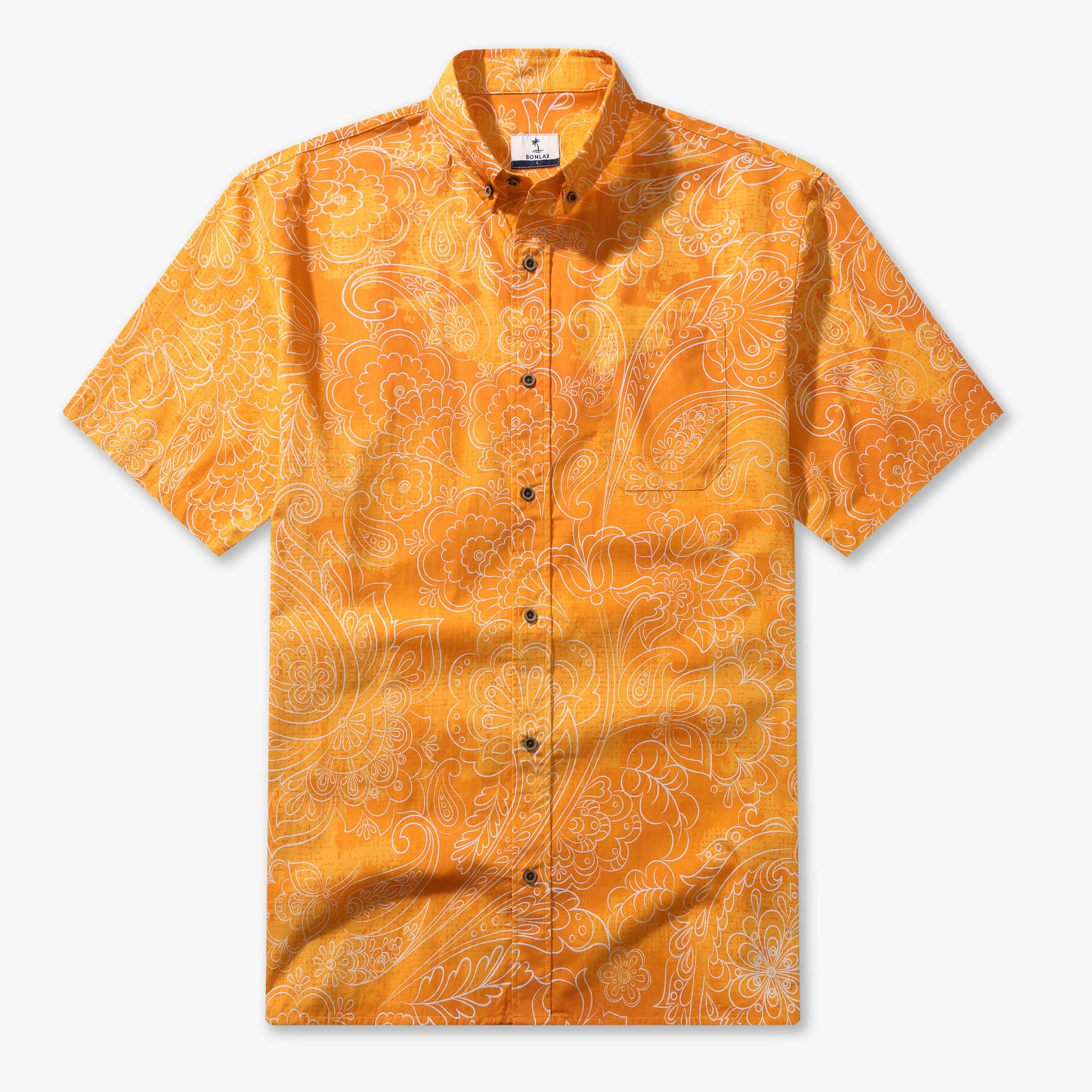 Cocoa Paisley Vintage Short-Sleeve