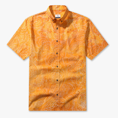 Cocoa Paisley Vintage Short-Sleeve