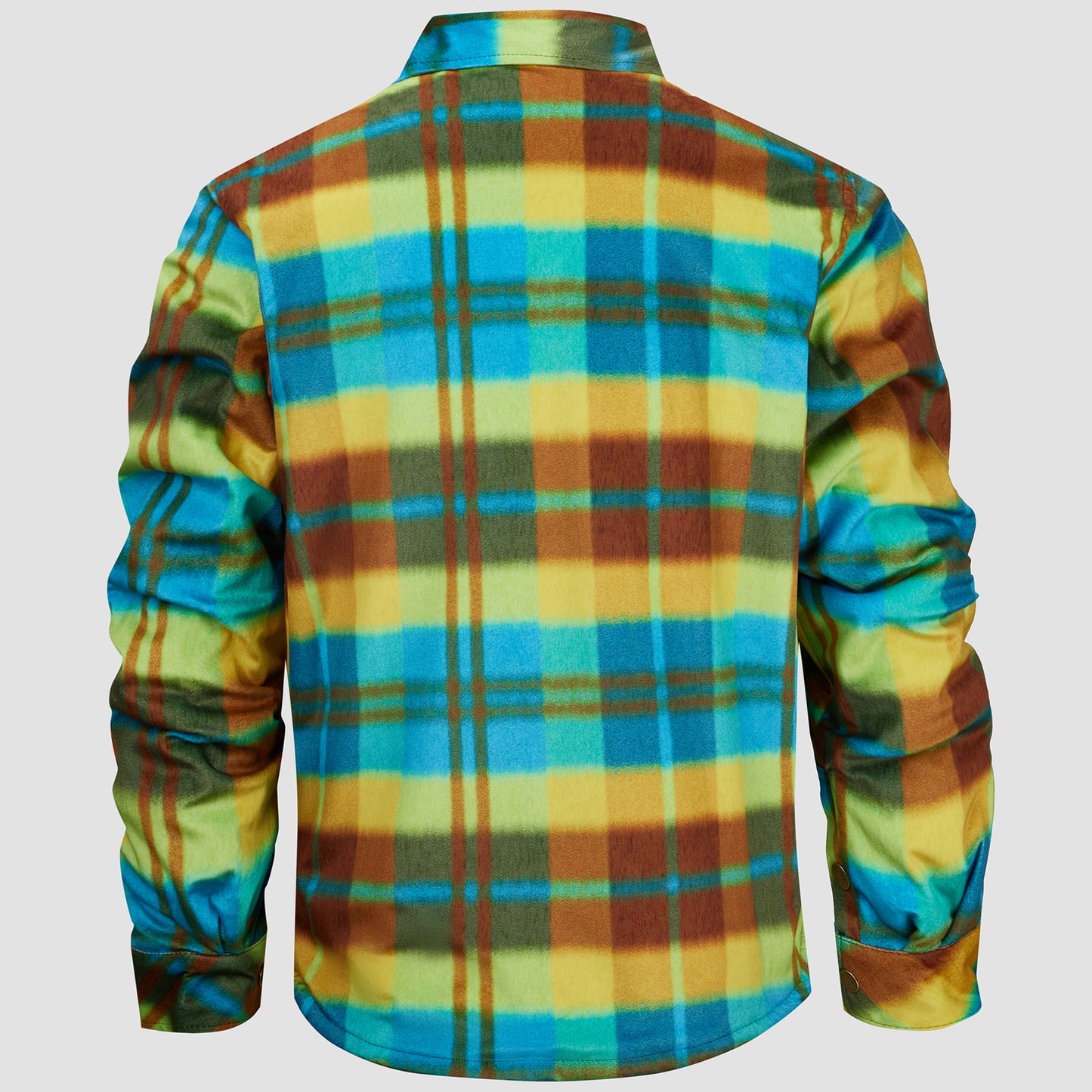 Fleece Lined Checked Button Flannel Jacket