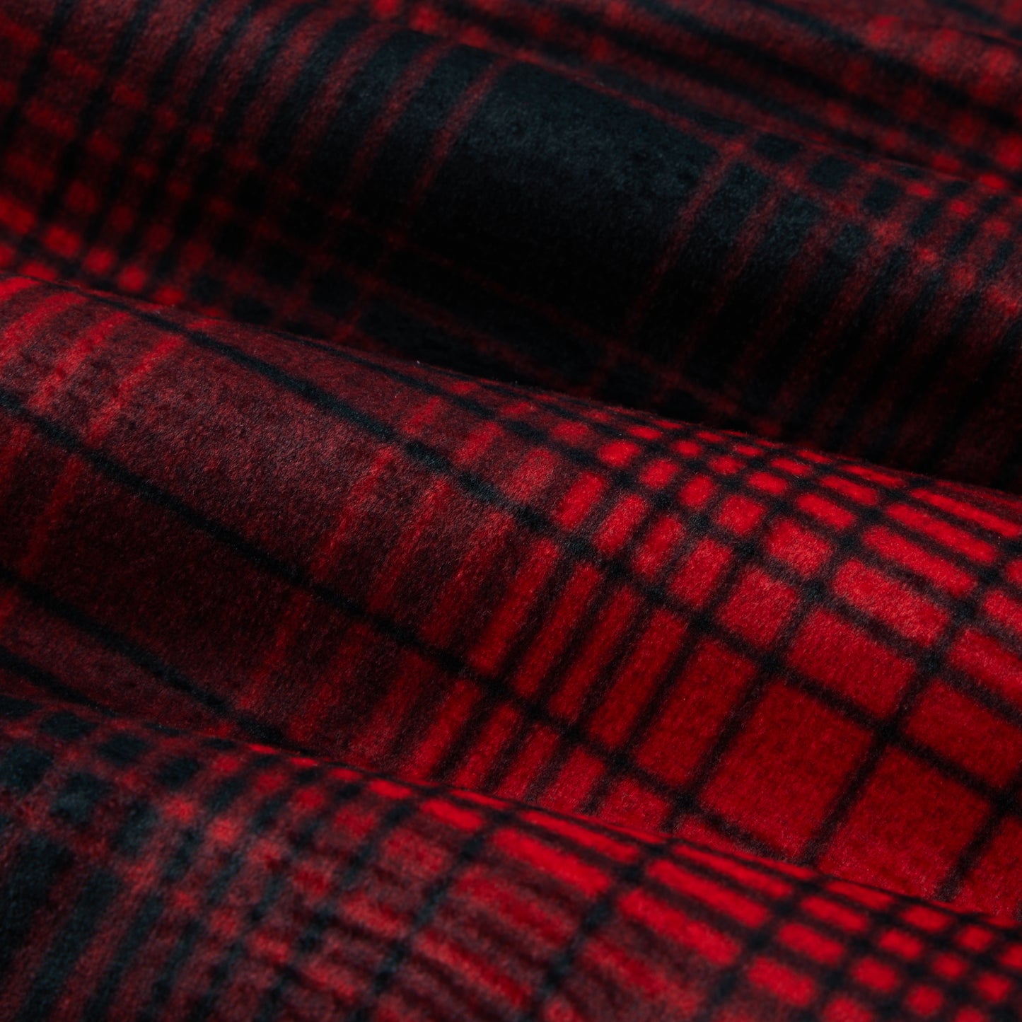 Red Plaid Button Flannel Jacket