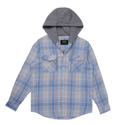 Cotton Classic Check Hooded Shirt