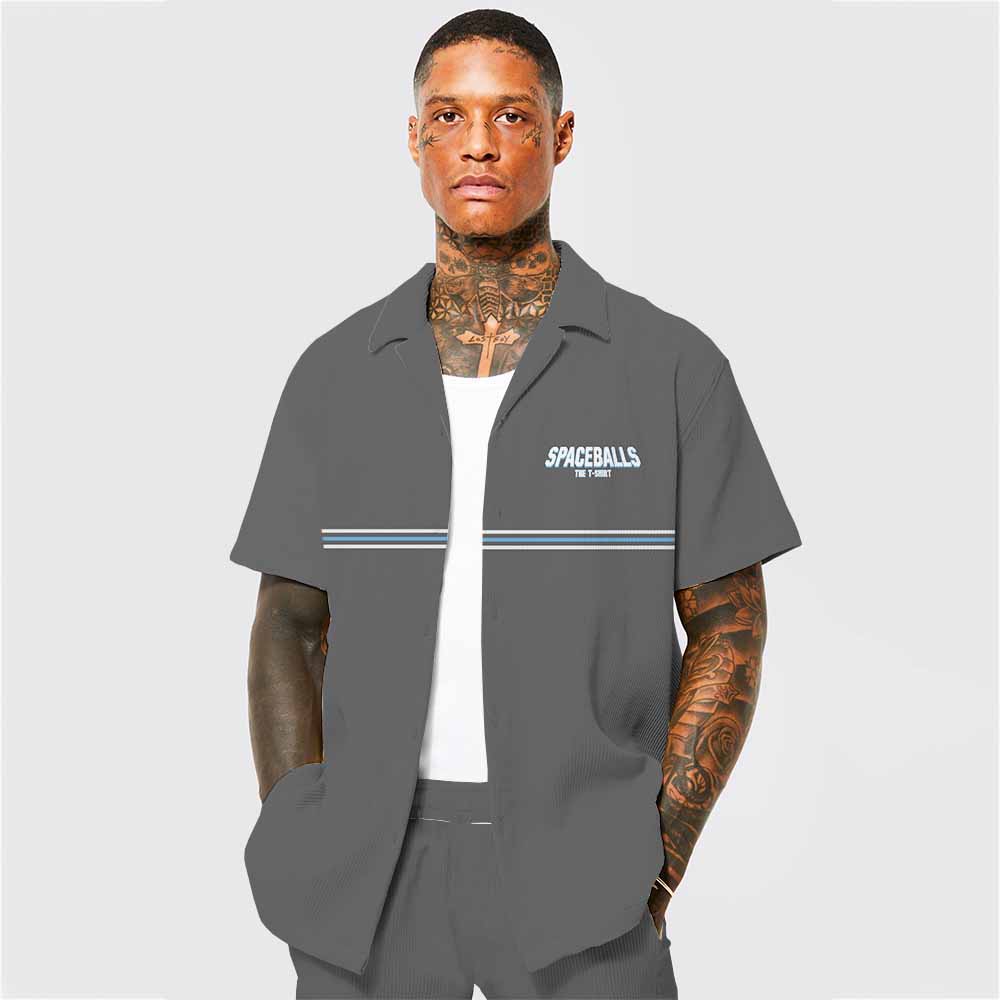 Spaceballs The T-Shirt Camp Collar Short-Sleeved Shirt