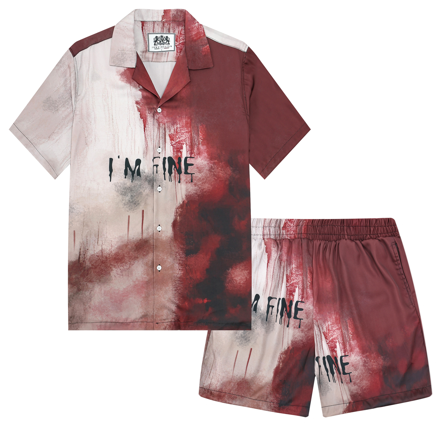 Im Fine Bloody Camp Collar Short Sleeve Shirt