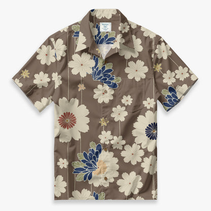 Midnight Petal Waltz Camp Shirt