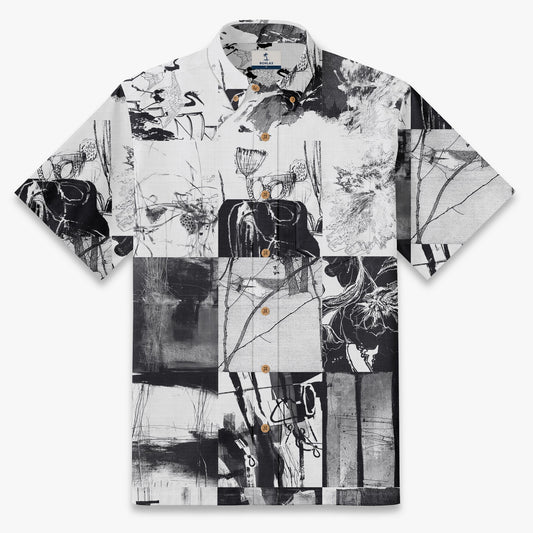 Abstract Ink Canvas Shirt
