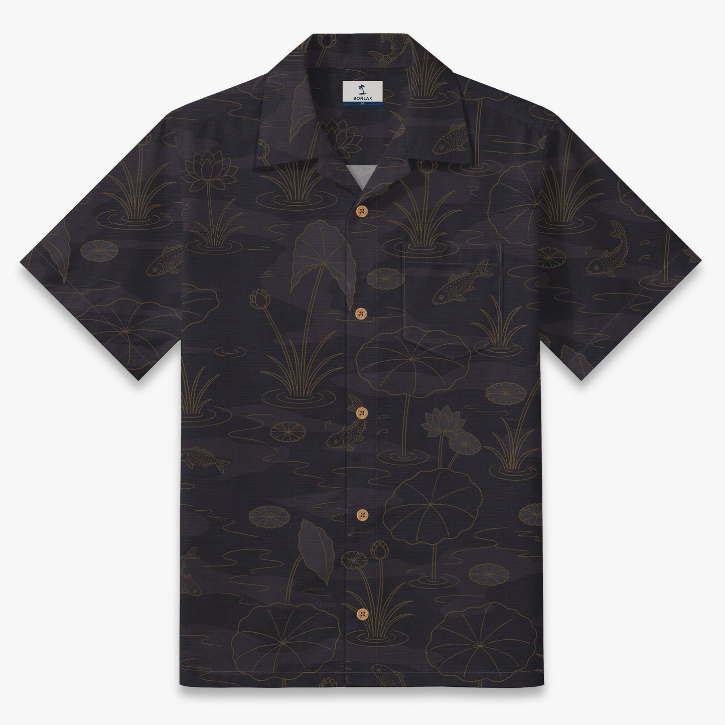 Koi Lotus Reverie Camp Shirt