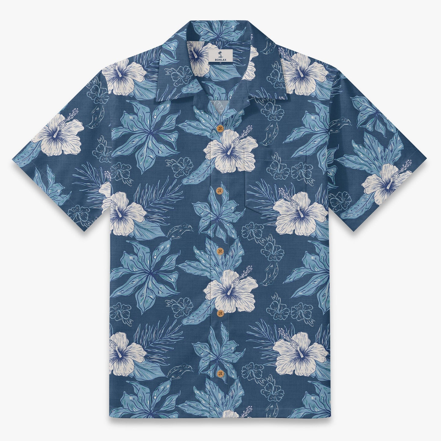 Midnight Hibiscus Camp Shirt