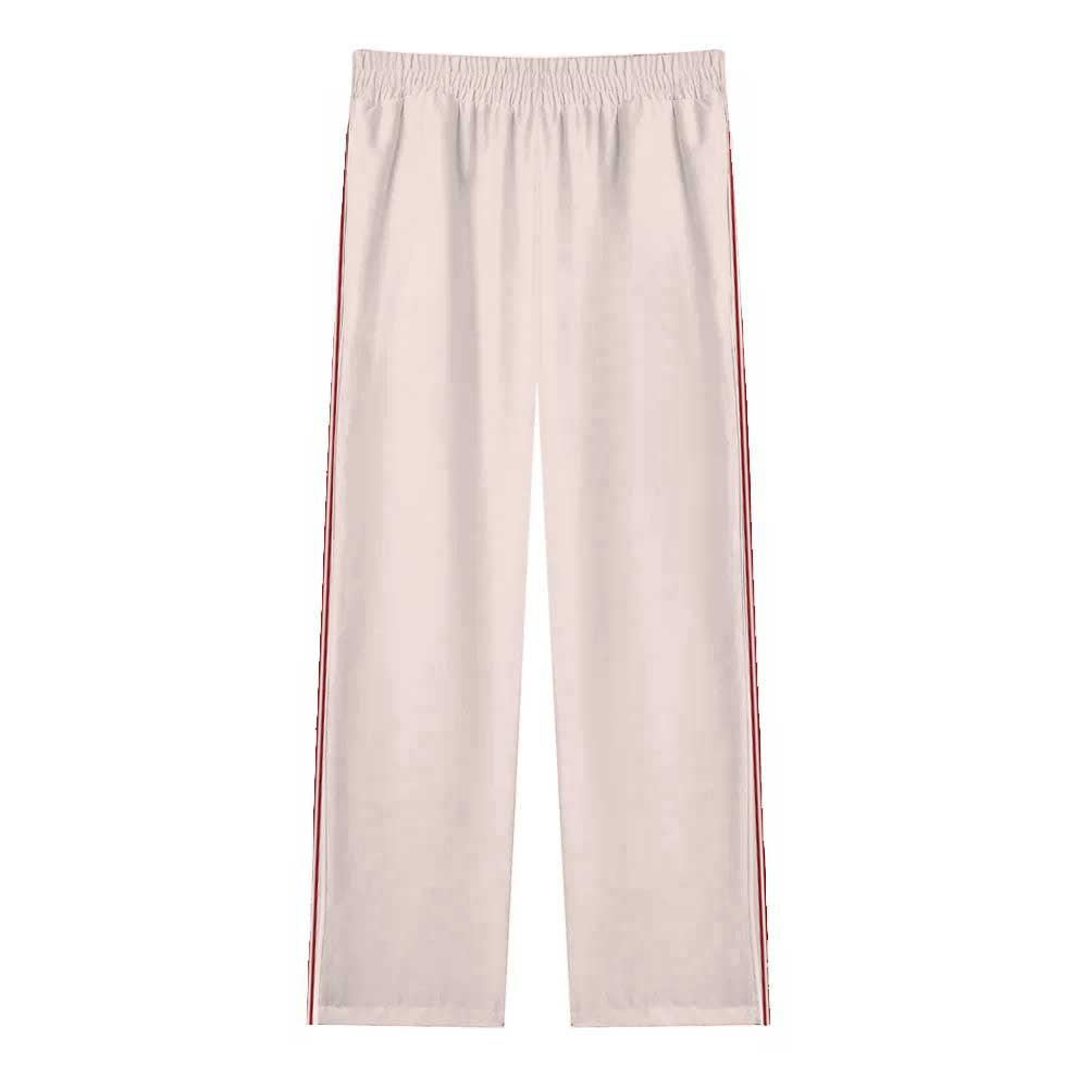 Pink Casual Trousers With Elastic Waistband