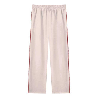 Pink Casual Trousers With Elastic Waistband