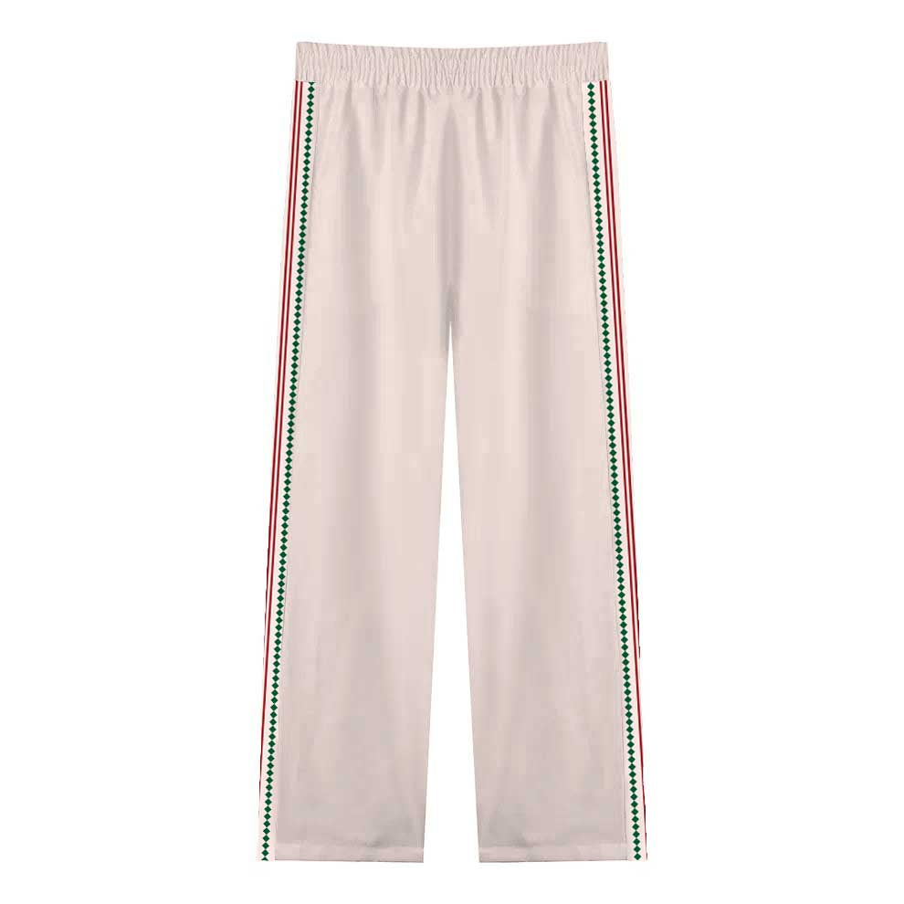 Pink Casual Trousers With Elastic Waistband