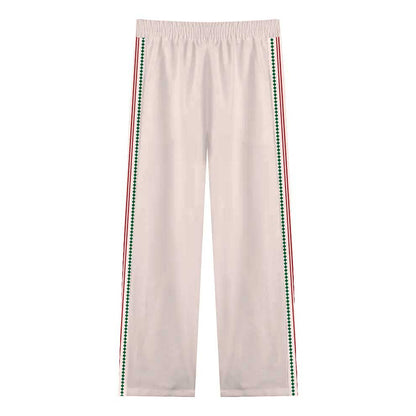 Pink Casual Trousers With Elastic Waistband