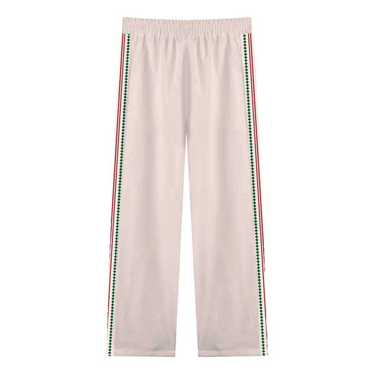 Pink Casual Trousers With Elastic Waistband
