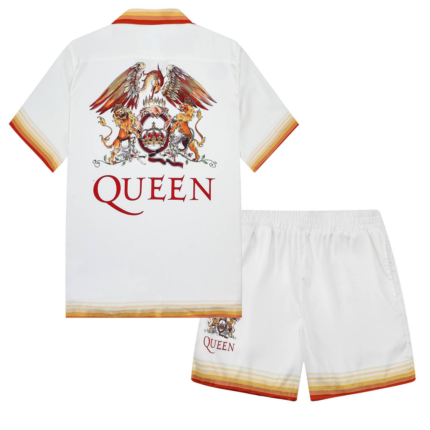 Queen Camp Collar Short Sleeve Shirt