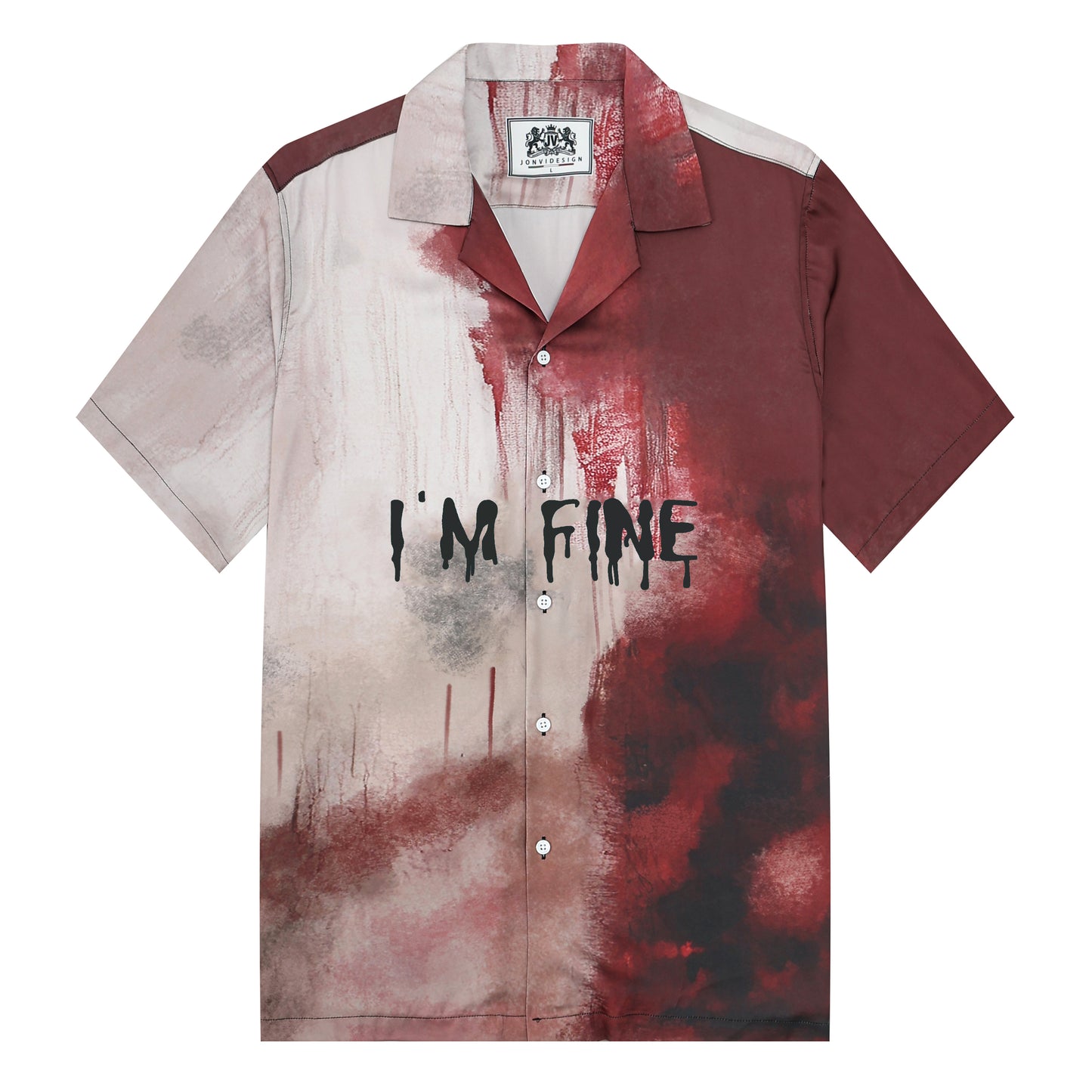 Im Fine Bloody Camp Collar Short Sleeve Shirt