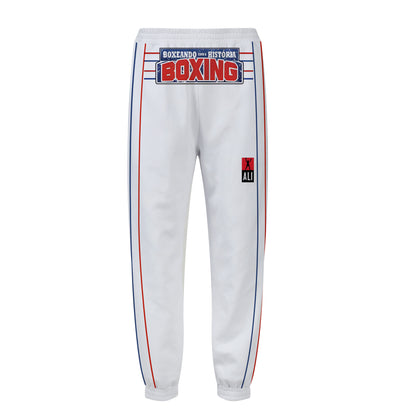 Boxing  Print Elastic Waist Sports Sweatshirt Pants American Boxing Champion Ali