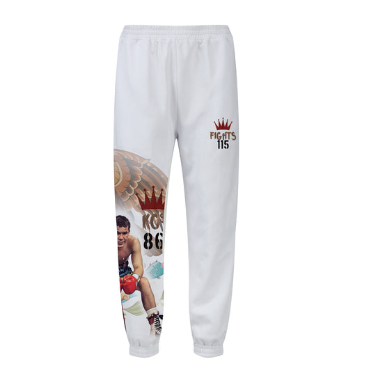 Mexican Boxing Champion Charles Print Elastic Waist Sports Sweatshirt Pants