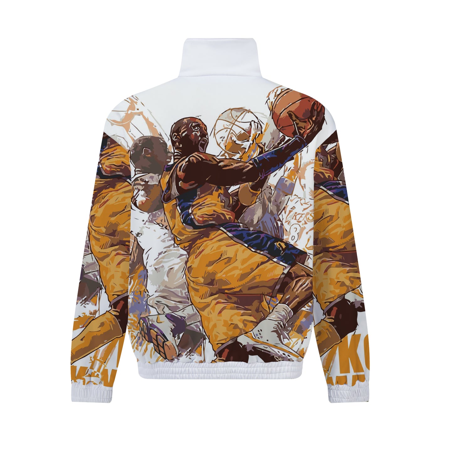 Basketball Superstar Print Zip Up Track Suit Top