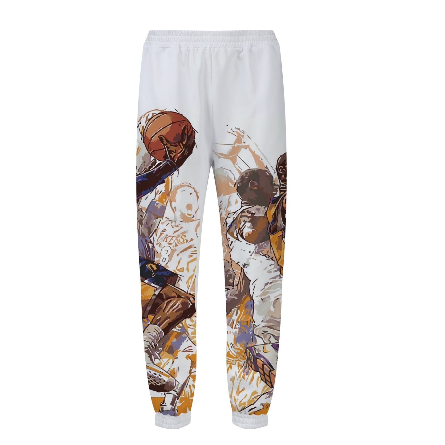 Basketball Superstar Print Elastic Waist Sports Sweatshirt Pants