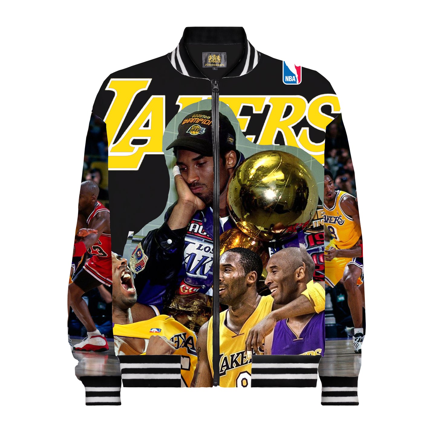 Basketball Superstar Personal Collection Print Bomber Jacket