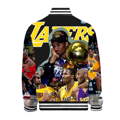 Basketball Superstar Personal Collection Print Bomber Jacket