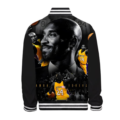 Basketball Star Hip-Hop Baseball Uniform Print Bomber Jacket