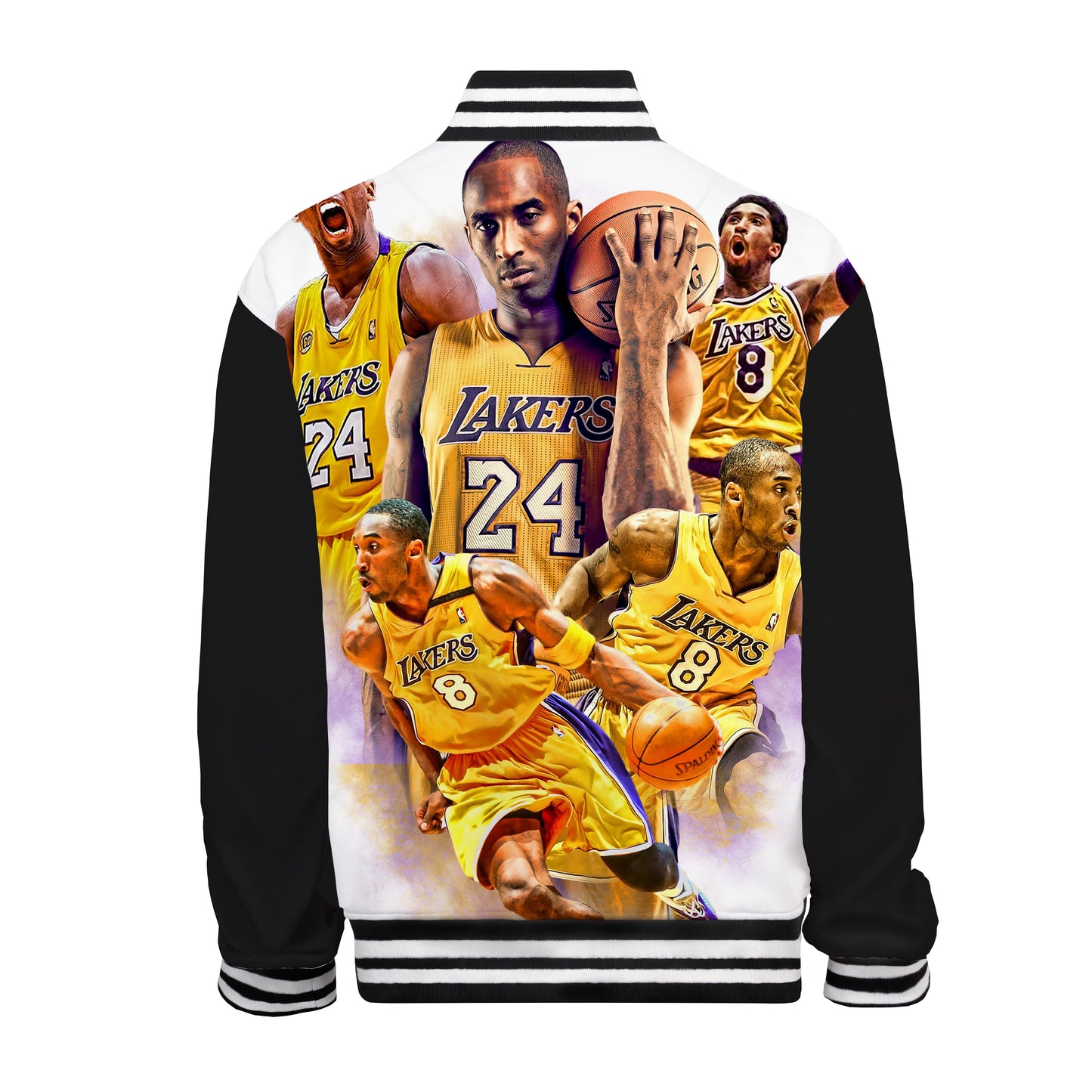 Hot Blood Basketball Print Bomber Jacket