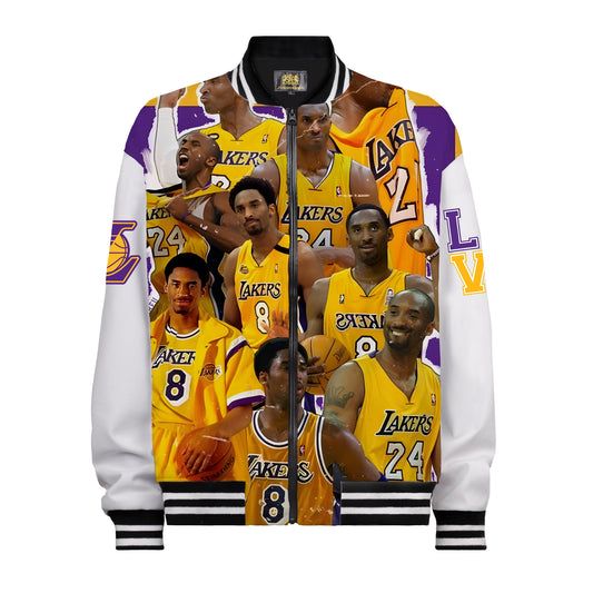 Basketball Star Personal Photo Collection Print Bomber Jacket