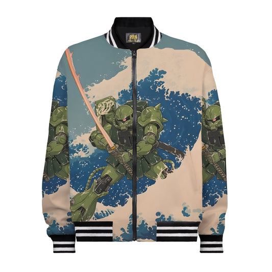 Gundam Fighter Print Hip Hop Style Bomber Jacket