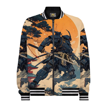 Bright Moon Print Gundam Fighter Bomber Jacket