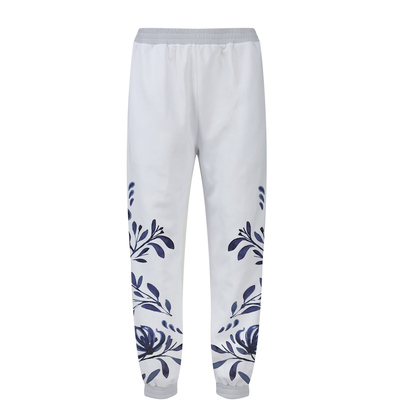 Virgin Mary Print Elastic Waist Sports Sweatshirt Pants