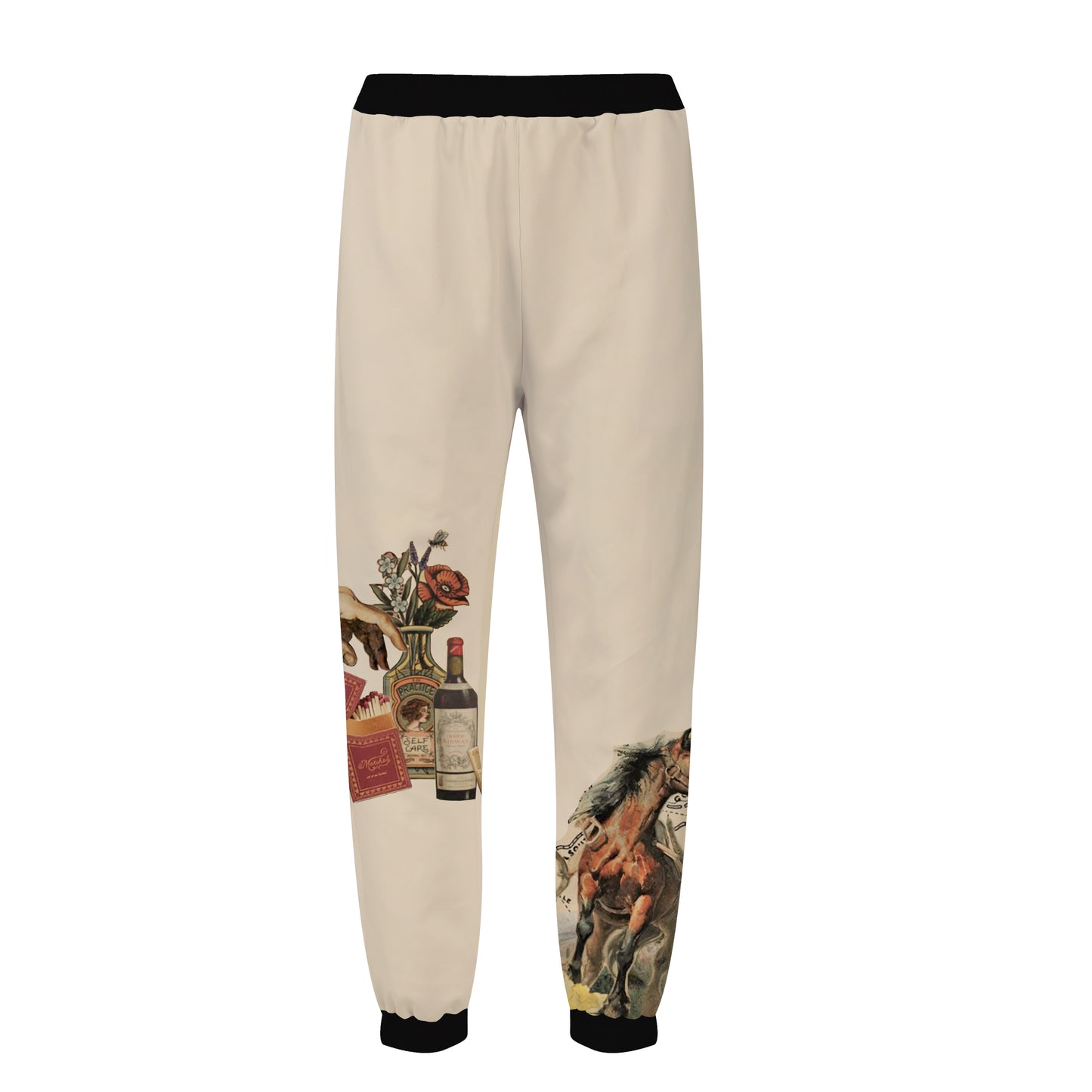 Western Cowboy Print Elastic Waist Sports Sweatshirt Pants Western World