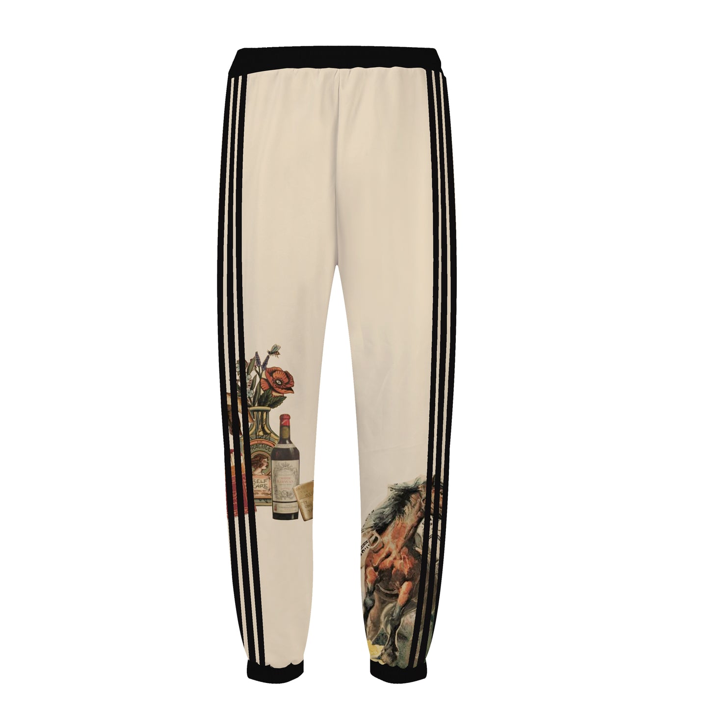 Western Cowboy Print Elastic Waist Sports Sweatshirt Pants Western World