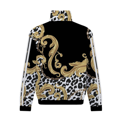 Low-key Luxury Print Zip Up Track Suit Top