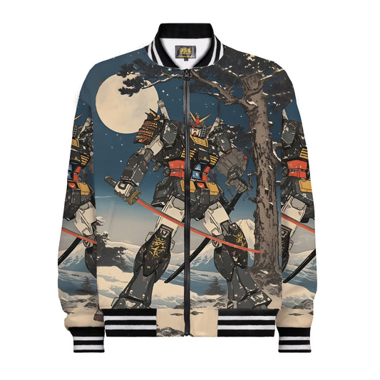 Gundam at the Foot of Mount Fuji Print Bomber Jacket