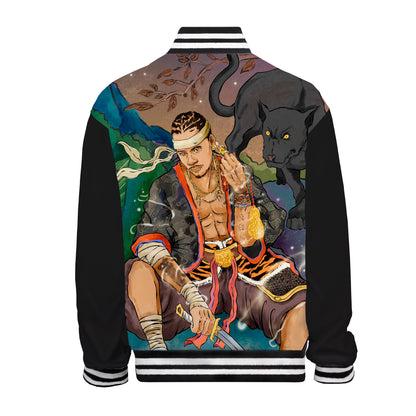 Hunting Game Print Bomber Jacket