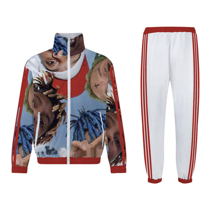 Rapper Boy Print Zip Up Track Suit Top