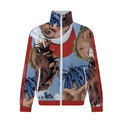 Rapper Boy Print Zip Up Track Suit Top