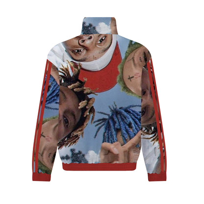 Rapper Boy Print Zip Up Track Suit Top