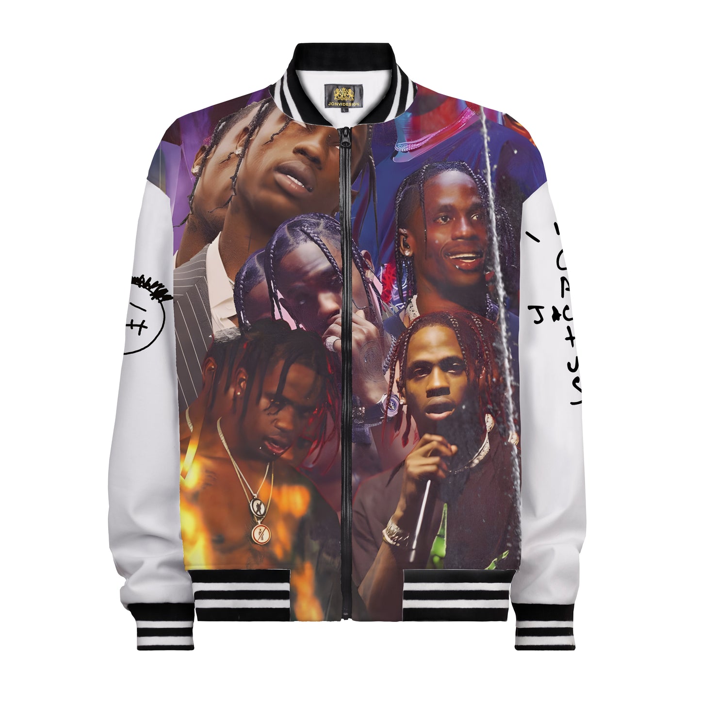 Hip-hop star Print Bomber Jacket